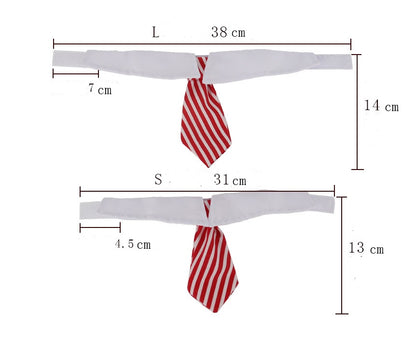 Pet bow tie tie child baby tie cartoon print small tie spot wholesale dog tie